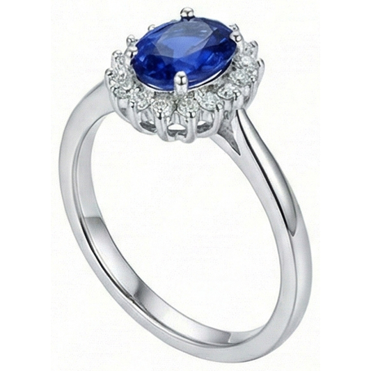 vero round diamante 2carati anello angolo laterale
