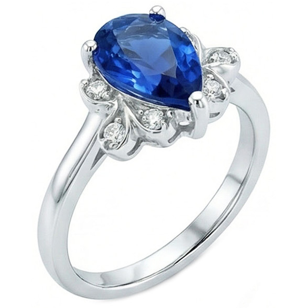 vero round diamante 2.30carati anello vista frontale