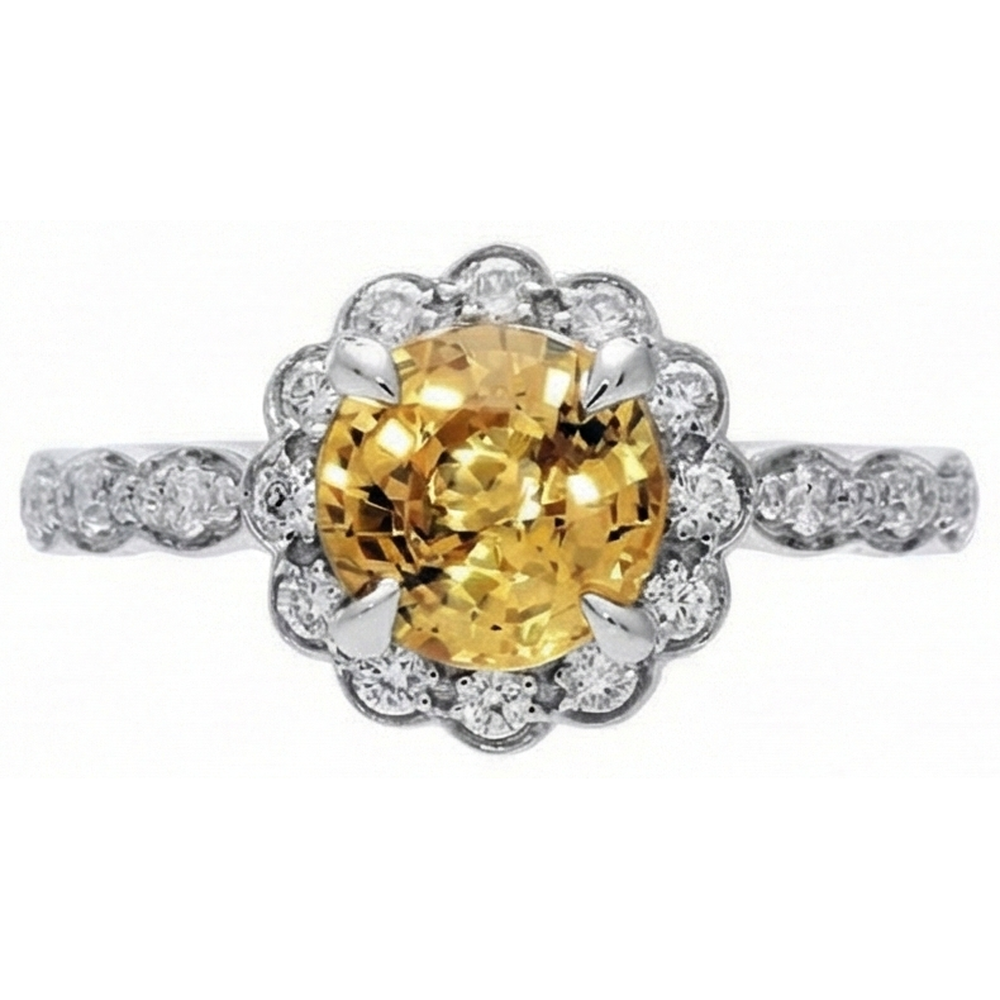 vero round diamante 4carati anello angolo laterale