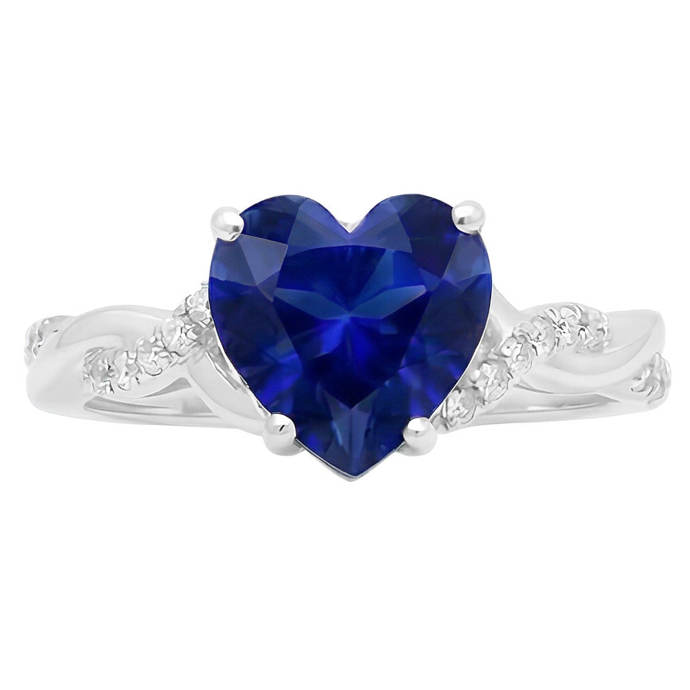 vero round diamante 3.50carati anello angolo laterale