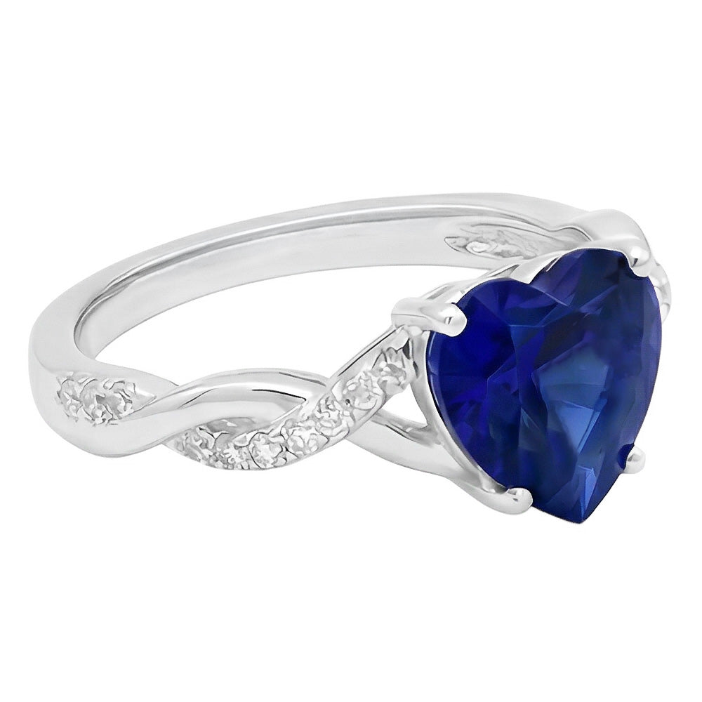 vero round diamante 3.50carati anello vista dall'alto