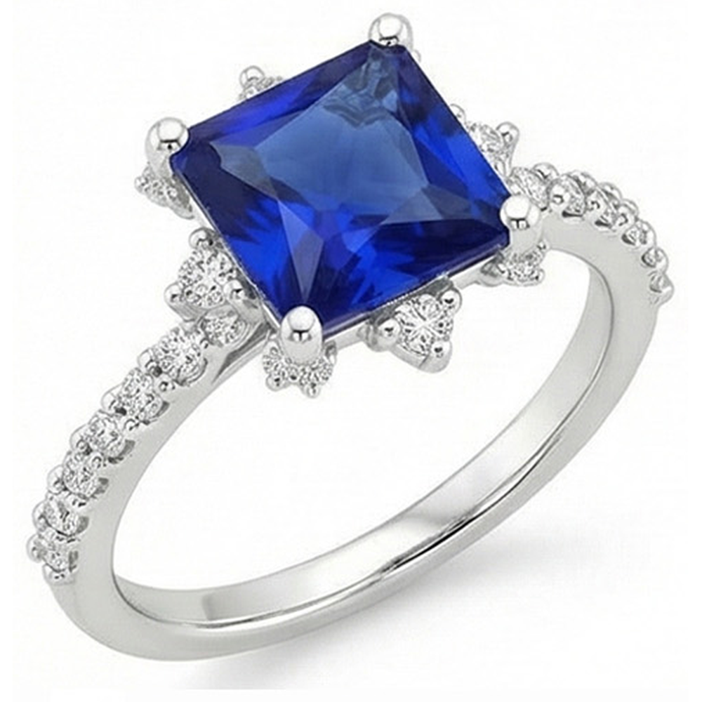 vero round diamante 6.25carati anello dettaglio ravvicinato