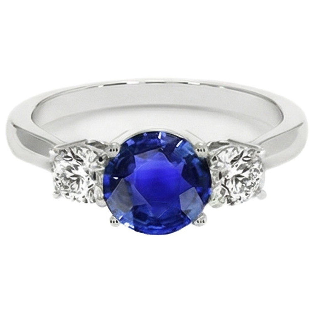 vero round diamante 5carati anello vista frontale