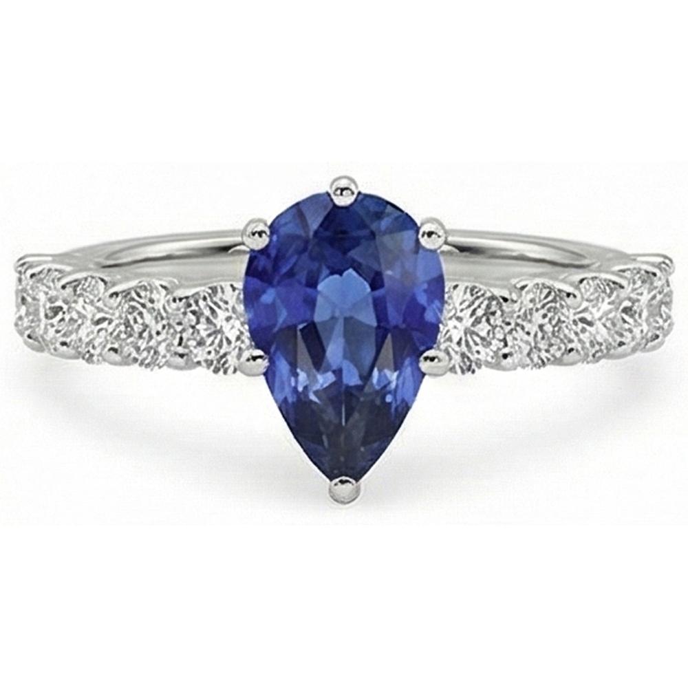 vero round diamante 2carati anello dettaglio ravvicinato