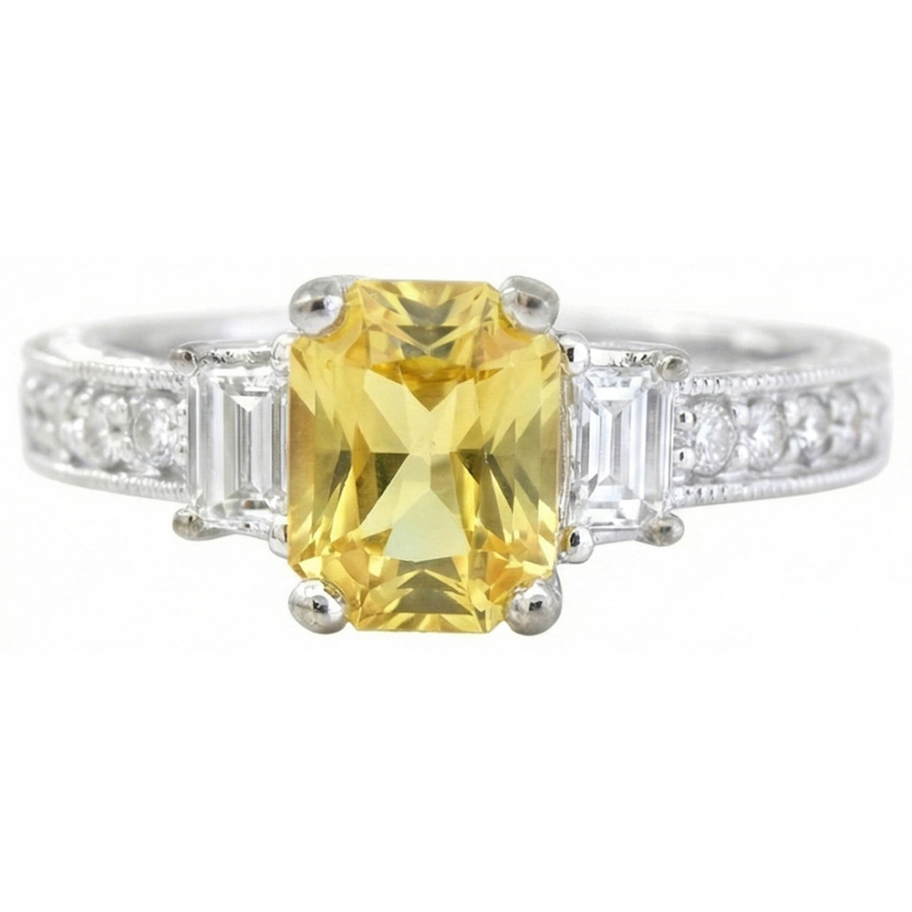 vero round diamante 4.75carati anello angolo laterale