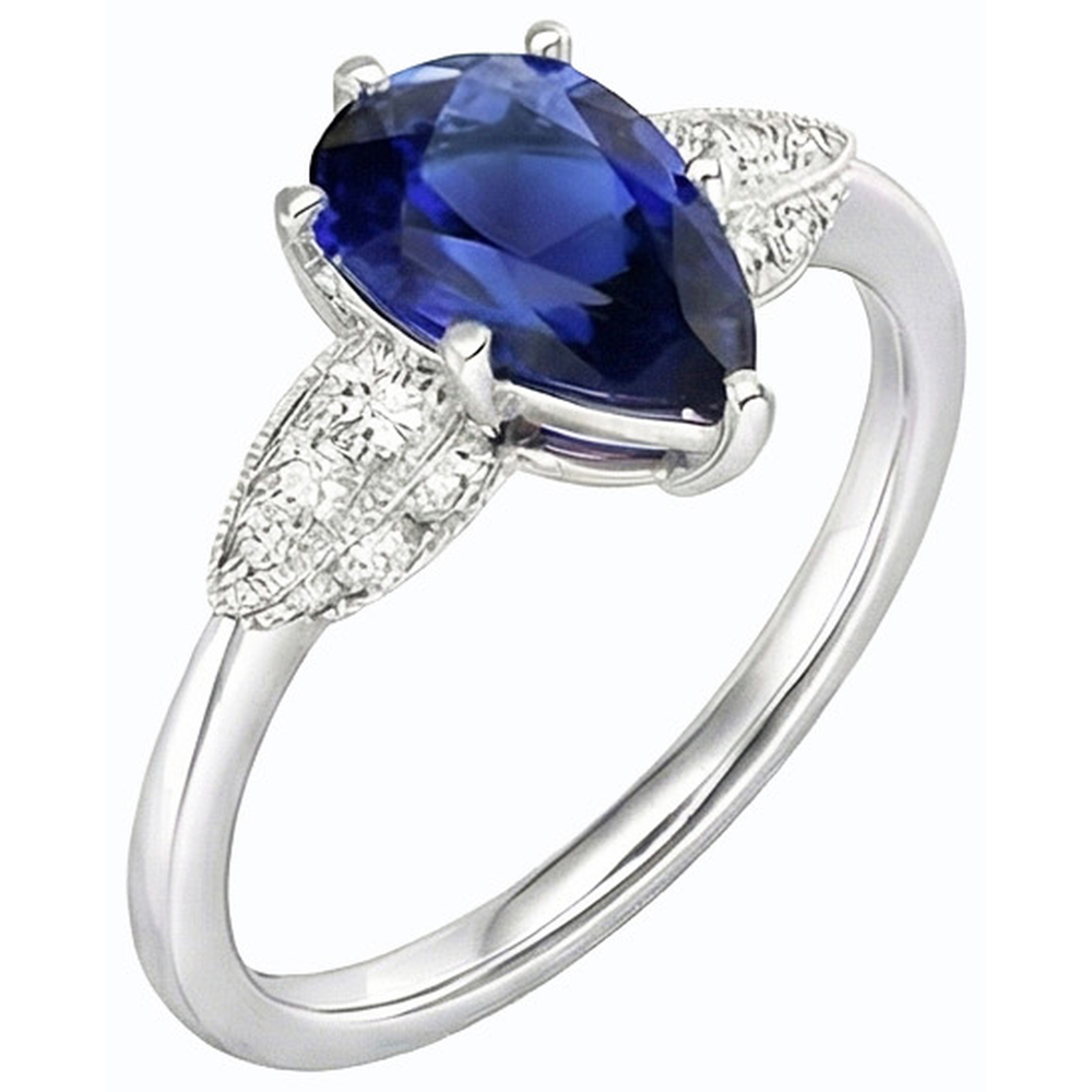 vero round diamante 3.50carati anello vista frontale