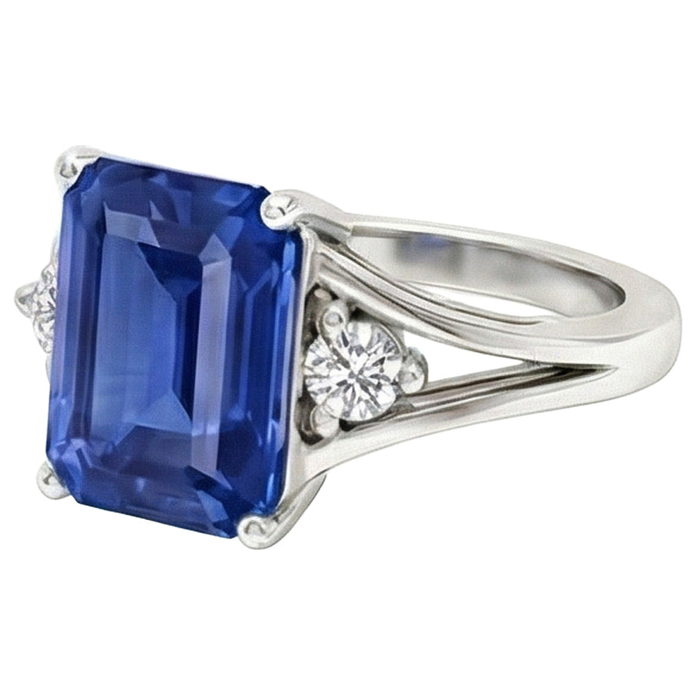 vero emerald diamante 2.50carati anello dettaglio ravvicinato