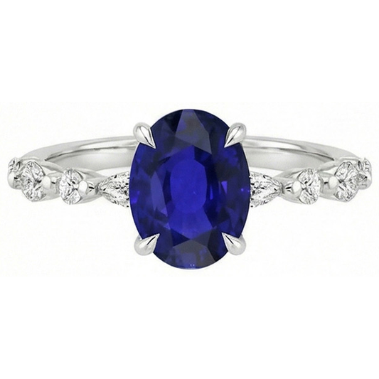 vero marquise diamante 6carati anello dettaglio ravvicinato