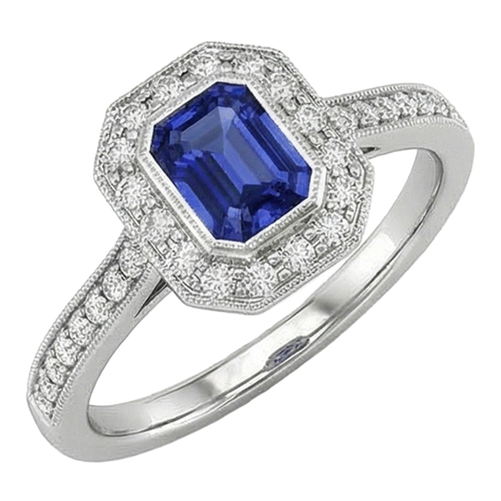 vero round diamante 3.50carati anello vista frontale