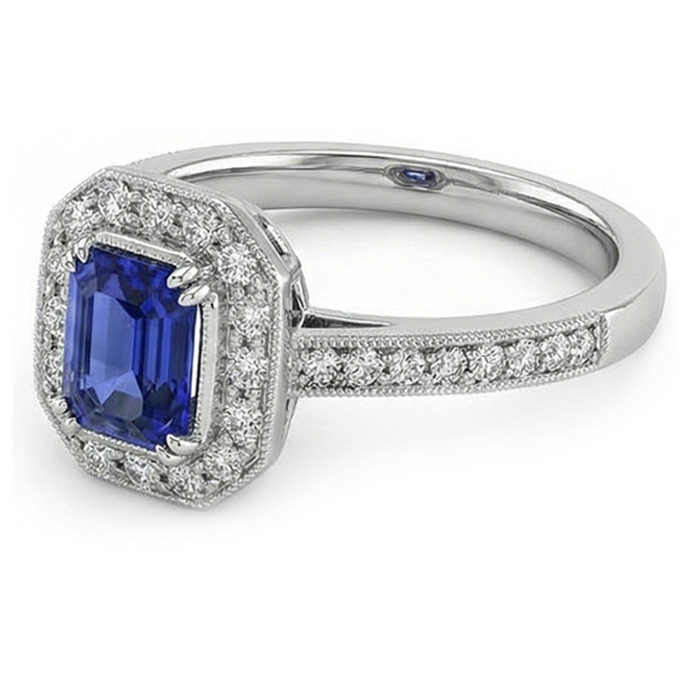vero round diamante 3.50carati anello dettaglio ravvicinato