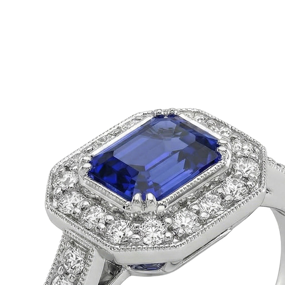 vero round diamante 3.50carati anello vista dall'alto