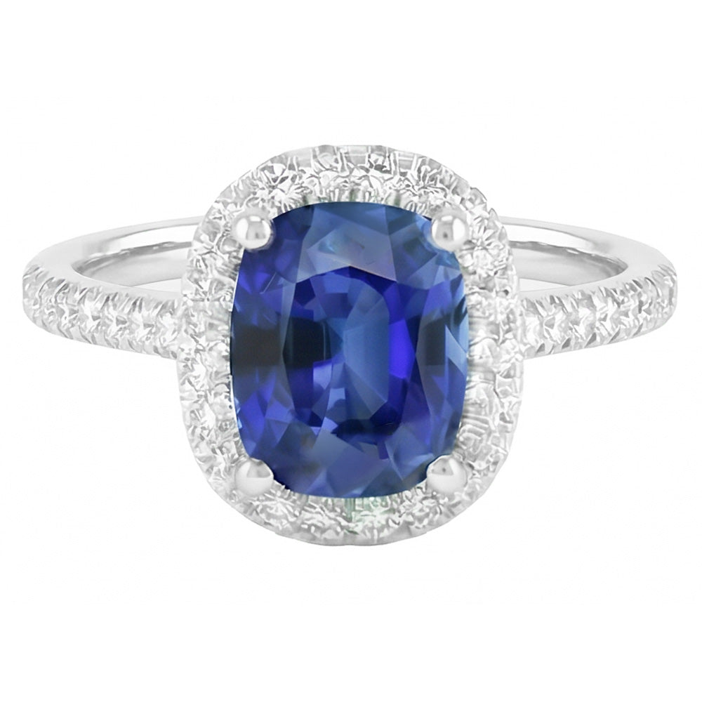 vero round diamante 3.50carati anello angolo laterale
