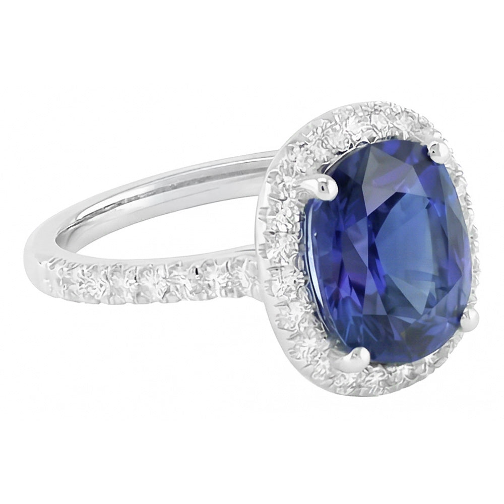 vero round diamante 3.50carati anello dettaglio ravvicinato