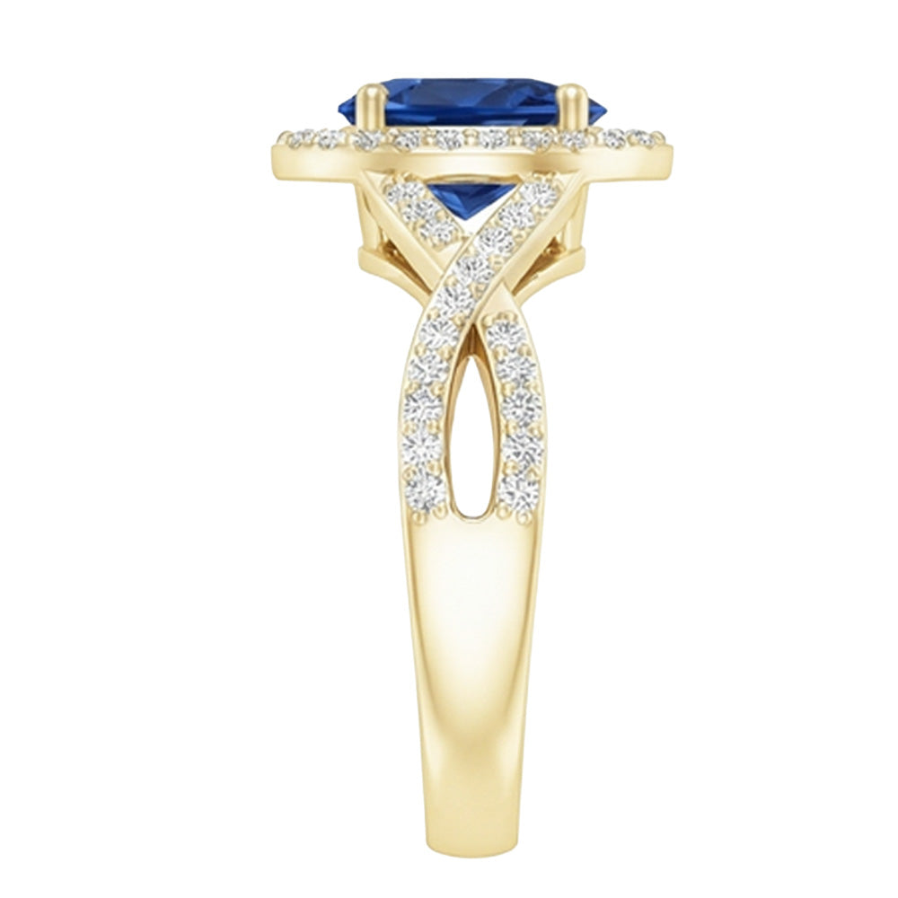 vero pear diamante 4carati anello su bianco