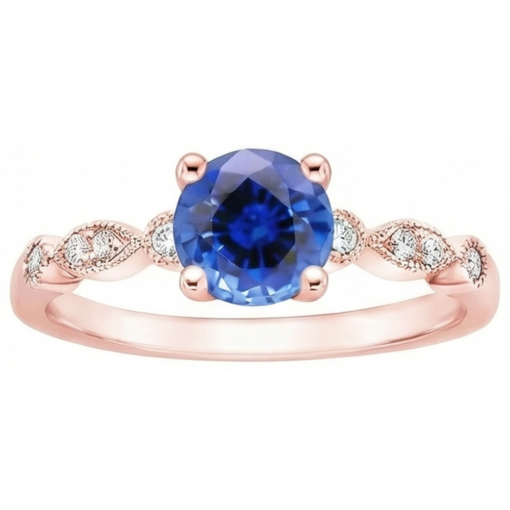 vero round diamante 2.50carati anello dettaglio ravvicinato
