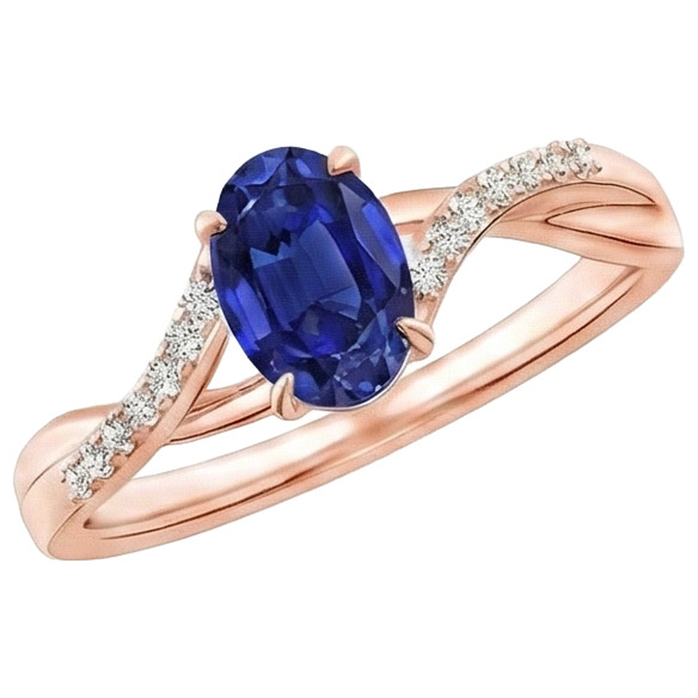 vero oval diamante 3.75carati anello dettaglio ravvicinato