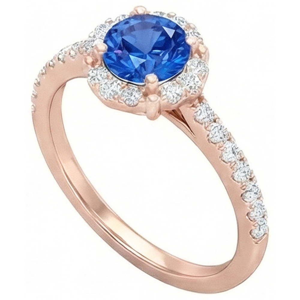 vero round diamante 3.25carati anello angolo laterale