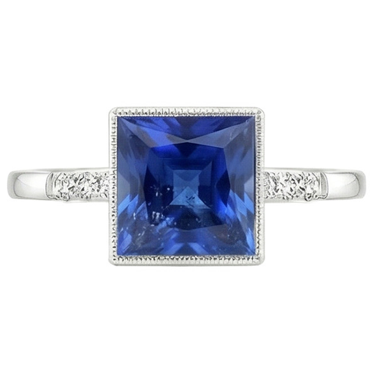 vero princess diamante 3.75carati anello dettaglio ravvicinato