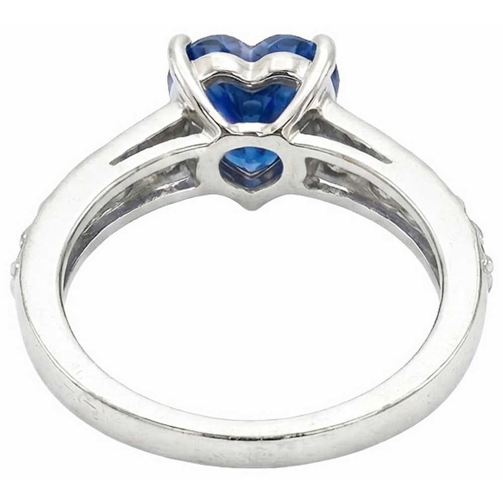 vero round diamante 3.50carati anello su bianco