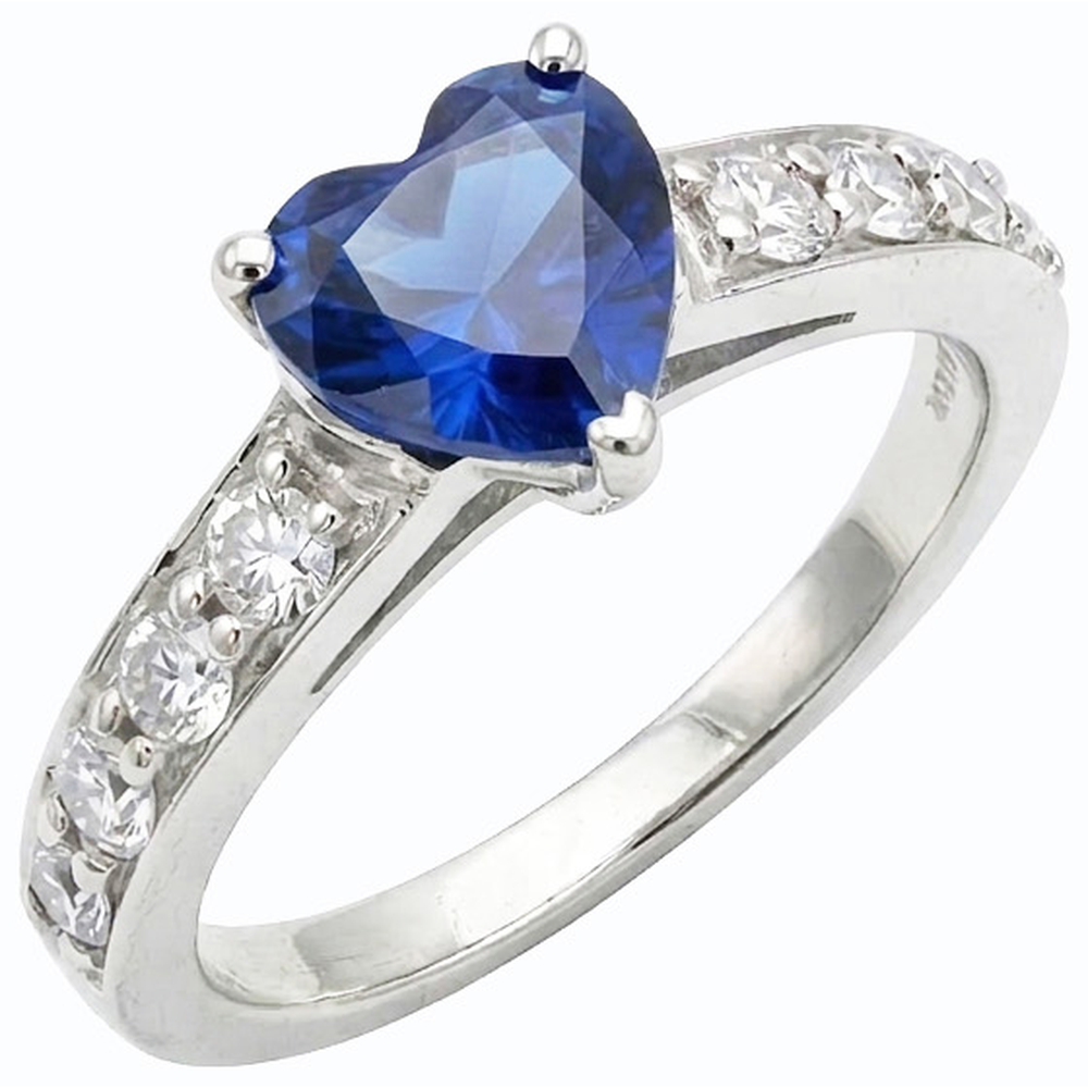 vero round diamante 3.50carati anello con accenti diamanti