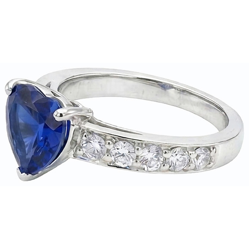 vero round diamante 3.50carati anello tre quarti