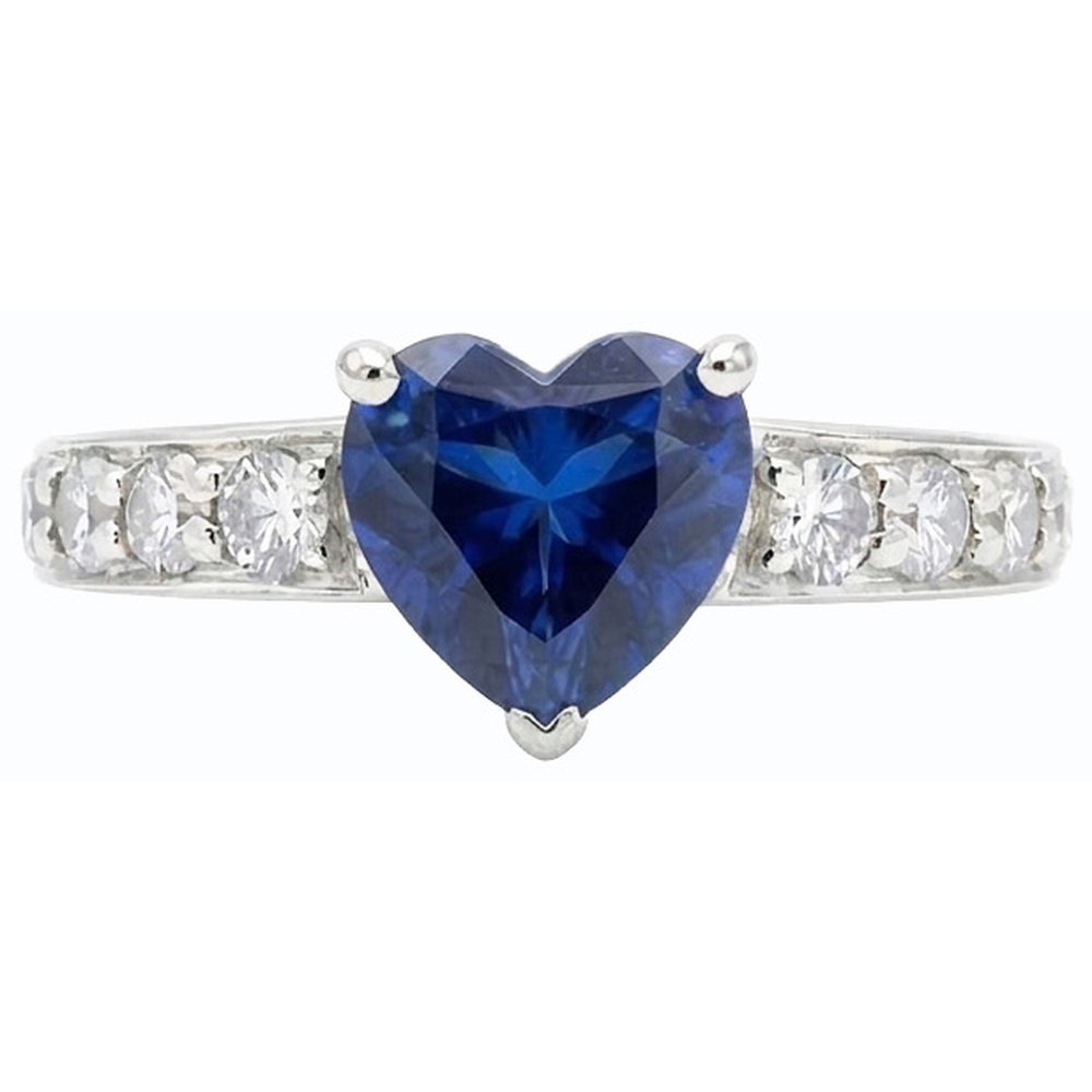 vero round diamante 3.50carati anello vista di profilo