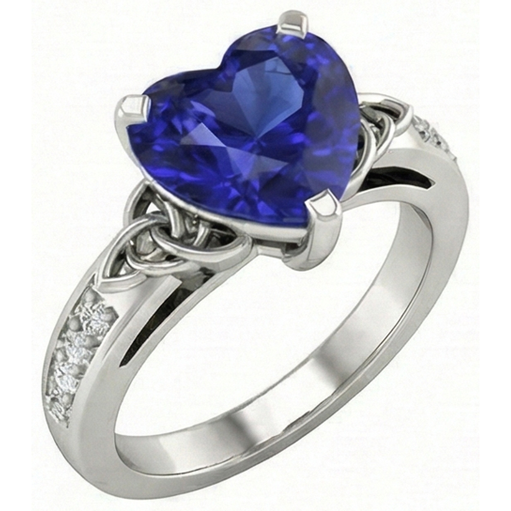 vero round diamante 3.50carati anello vista frontale
