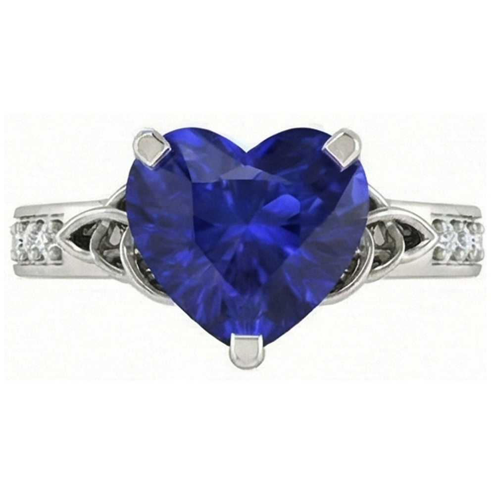 vero round diamante 3.50carati anello angolo laterale