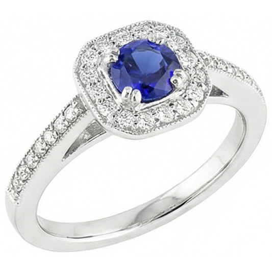 vero round diamante 3carati anello vista frontale