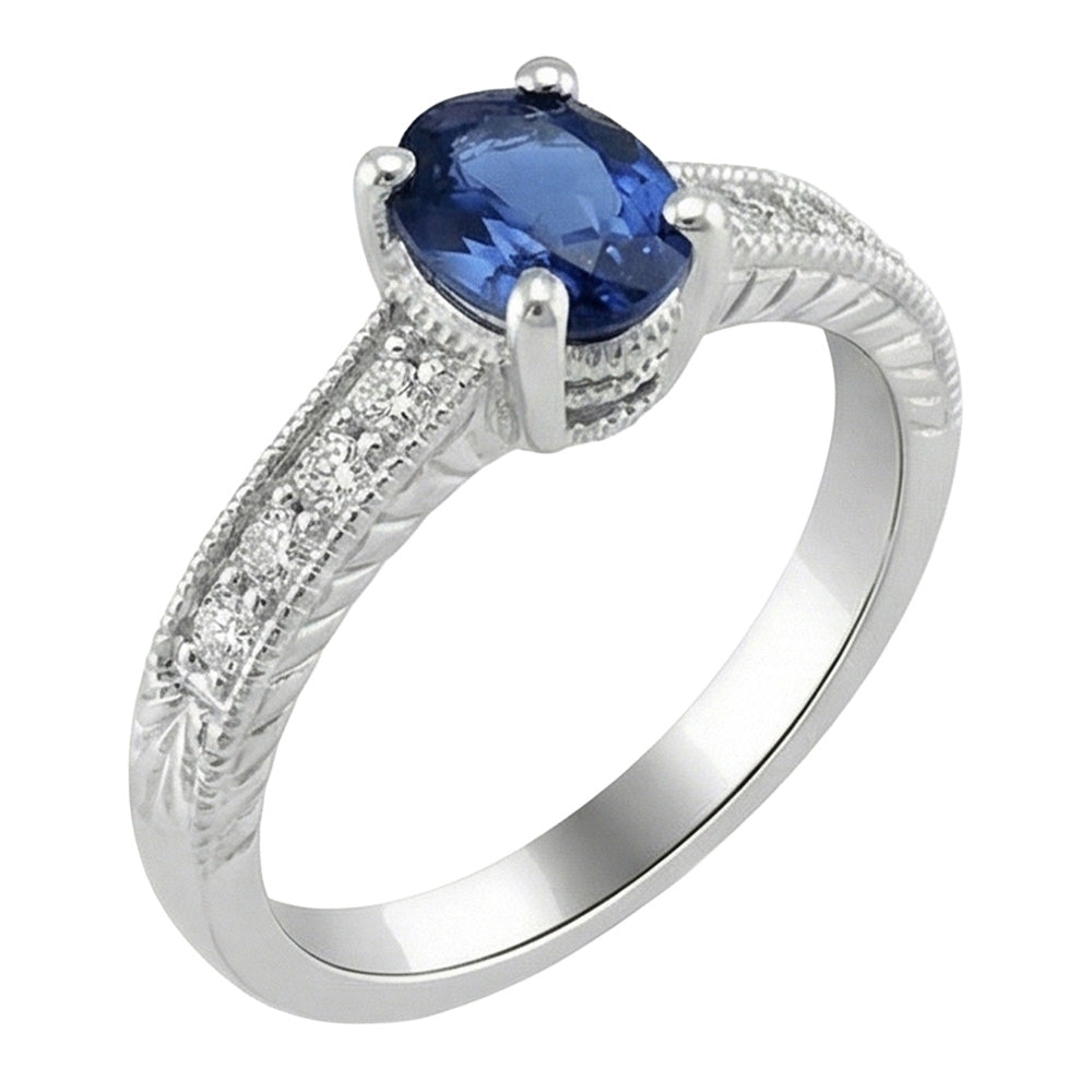 vero round diamante 2carati anello vista frontale