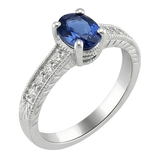 vero round diamante 2carati anello vista frontale
