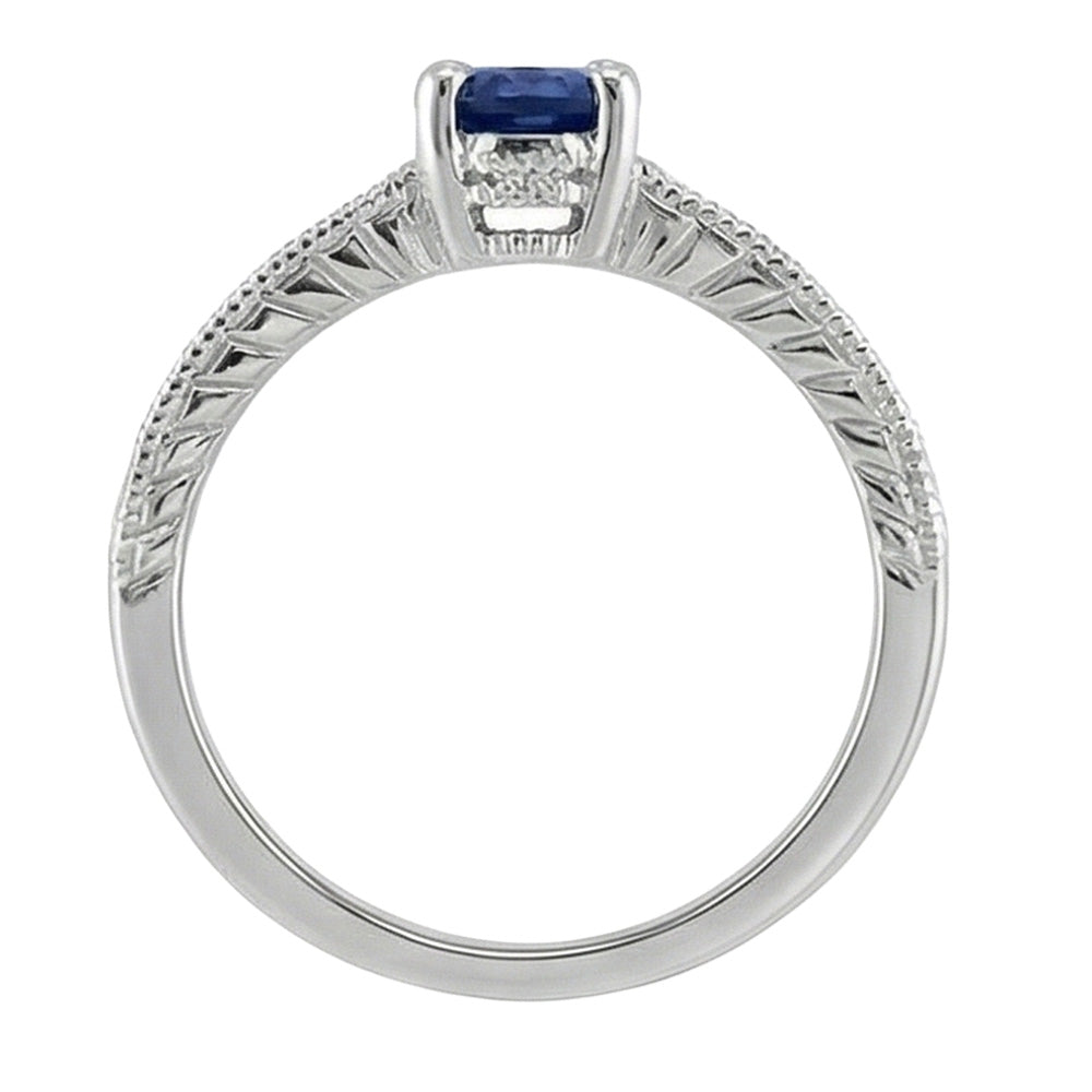 vero round diamante 2carati anello vista di profilo