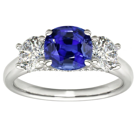 vero round diamante 2.50carati anello angolo laterale