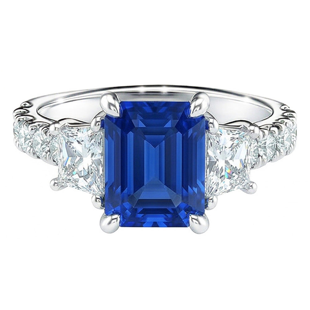 vero round diamante 3.50carati anello dettaglio ravvicinato