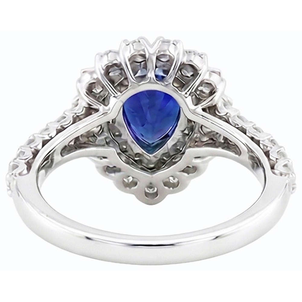 vero round diamante 4.50carati anello vista dall'alto