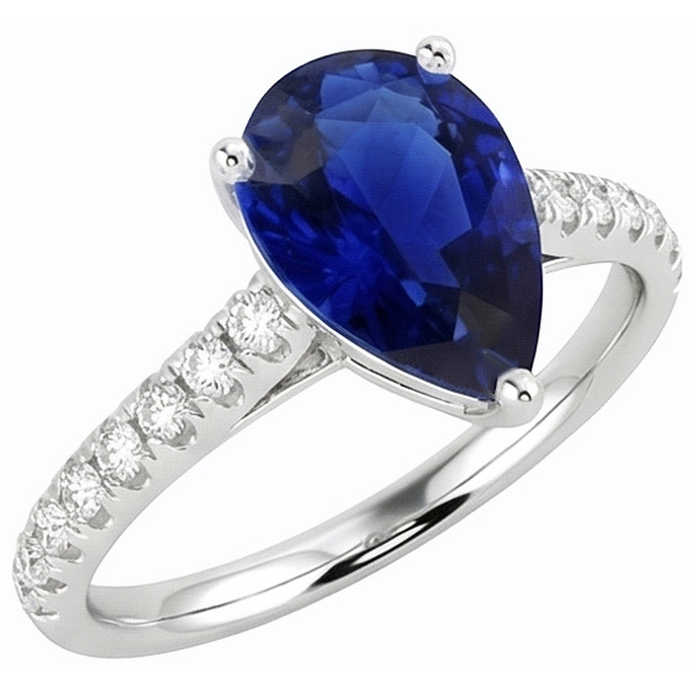 vero round diamante 4carati anello vista frontale