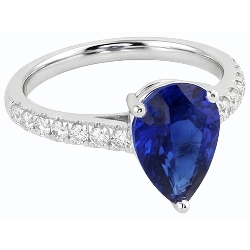 vero round diamante 4carati anello angolo laterale