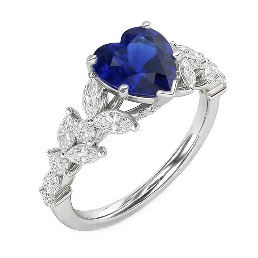 vero marquise diamante 3.50carati anello dettaglio ravvicinato
