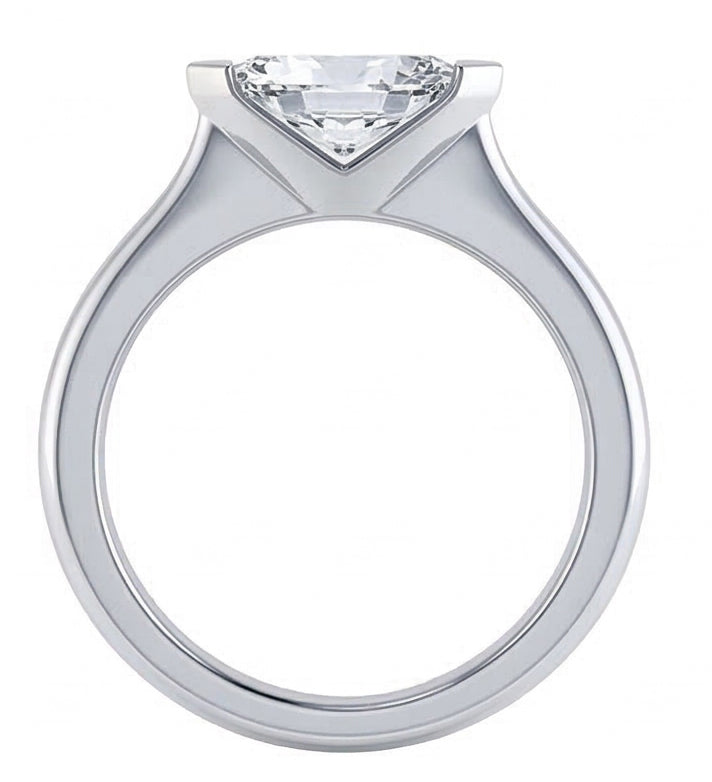 Anello nuziale con diamanti taglio marquise con castone da 1.25 carati