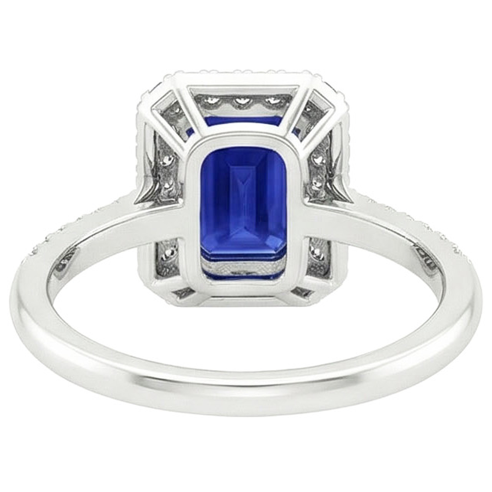 vero emerald diamante 3carati anello angolo laterale