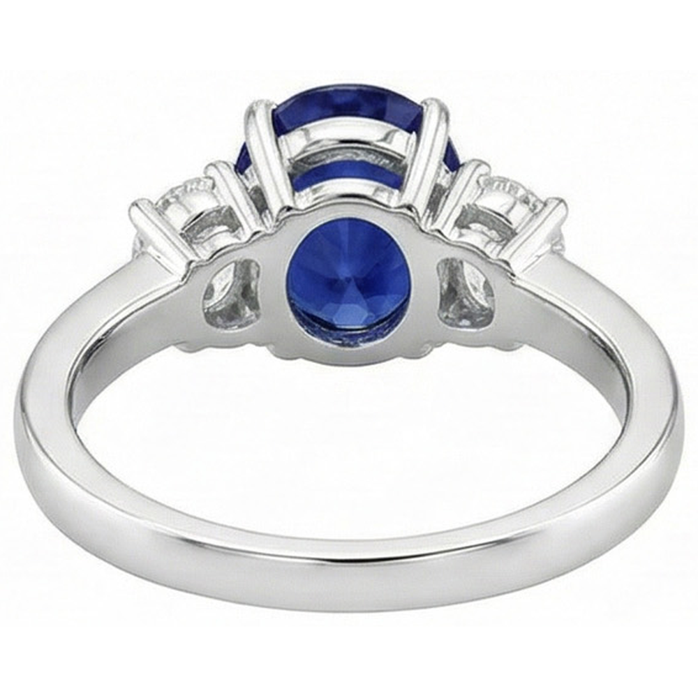vero oval diamante 5carati anello certificato