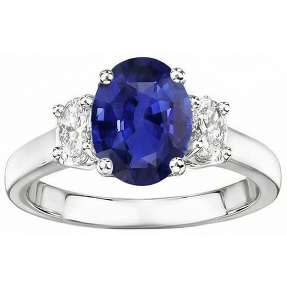 vero oval diamante 5carati anello dettaglio ravvicinato