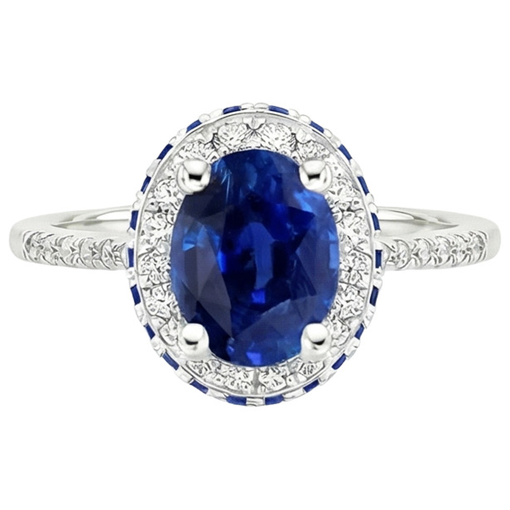 vero round diamante 4.50carati anello vista dall'alto