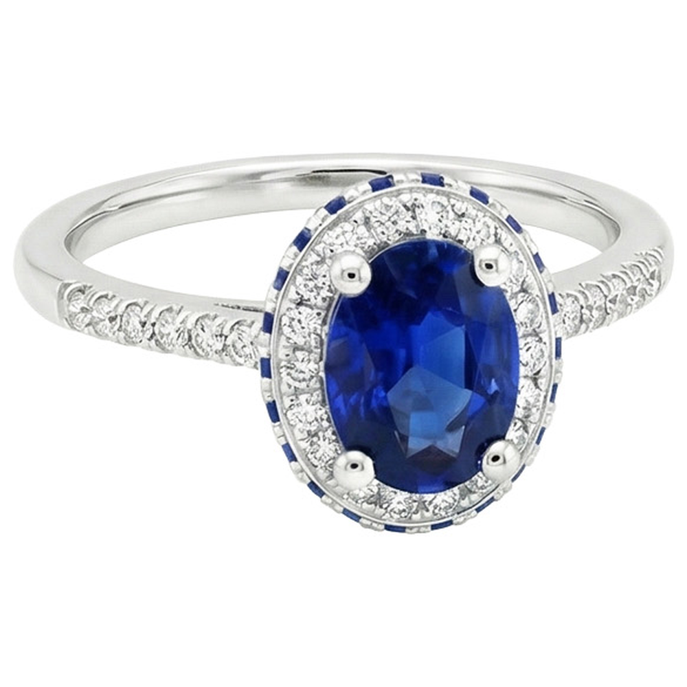 vero round diamante 4.50carati anello su bianco