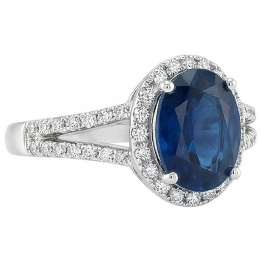 vero round diamante 3.20carati anello angolo laterale