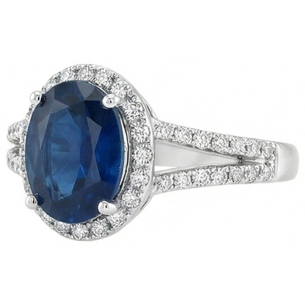 vero round diamante 3.20carati anello dettaglio ravvicinato