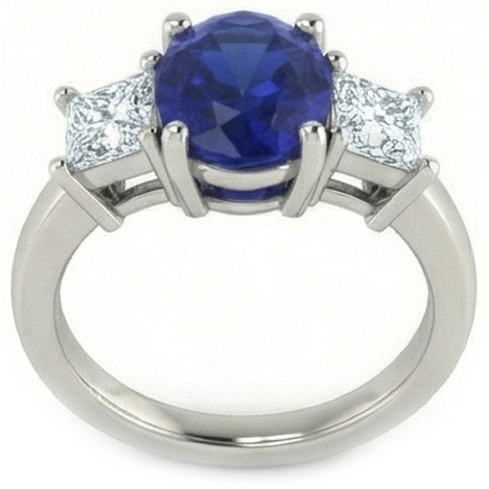 vero princess diamante 2.25carati anello dettaglio ravvicinato