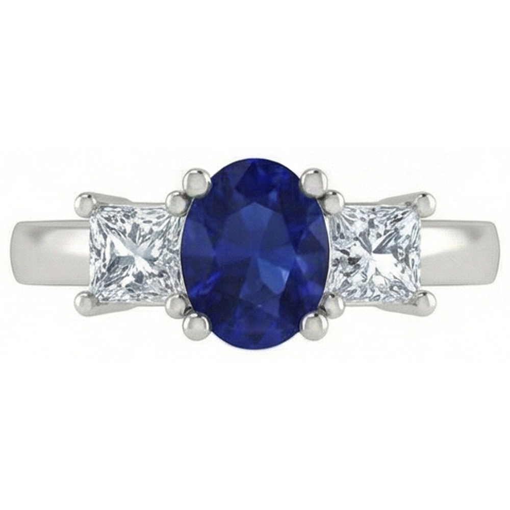 vero princess diamante 2.25carati anello angolo laterale