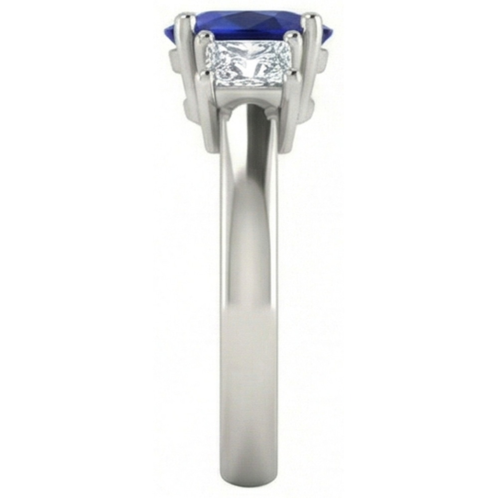 vero princess diamante 2.25carati anello vista dall'alto
