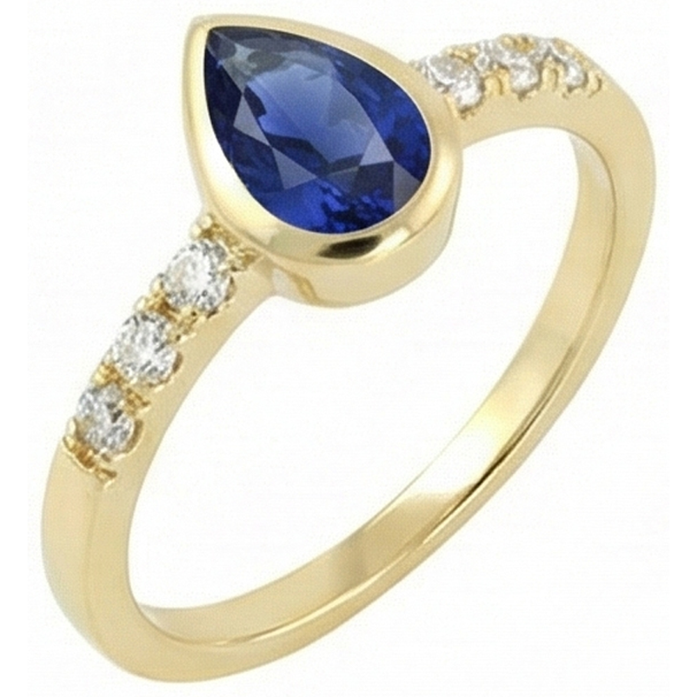 vero round diamante 2carati anello vista frontale